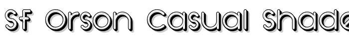 SF Orson Casual Shaded font
